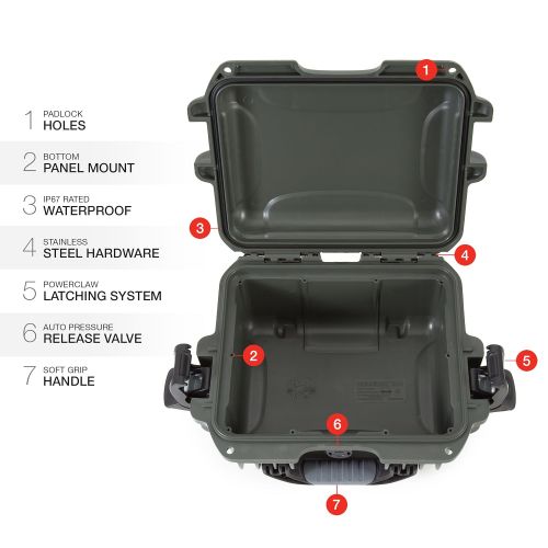  Nanuk 905 Waterproof Hard Case Empty - Graphite