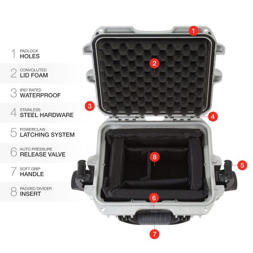  Nanuk 905 Waterproof Hard Case Empty - Graphite