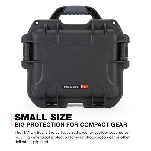  Nanuk 905 Waterproof Hard Case Empty - Graphite