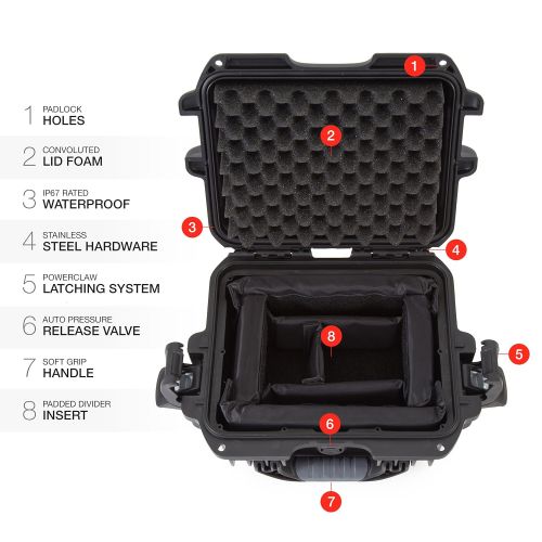  Nanuk 905 Waterproof Hard Case Empty - Graphite