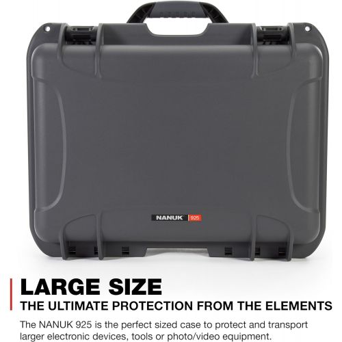  Nanuk 925-1007 Waterproof Hard Case with Foam Insert - Graphite