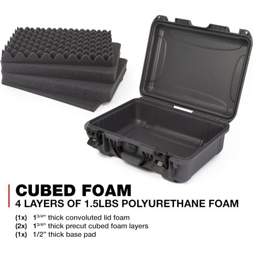  Nanuk 925-1007 Waterproof Hard Case with Foam Insert - Graphite