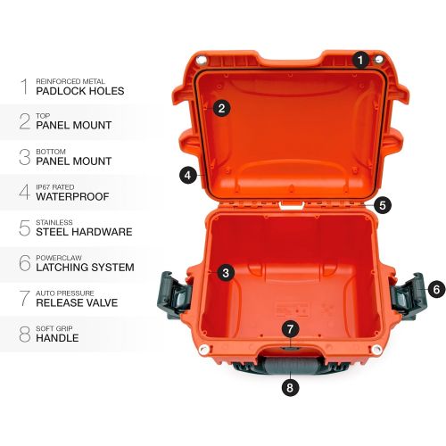  Nanuk 908 Waterproof Hard Case - Orange