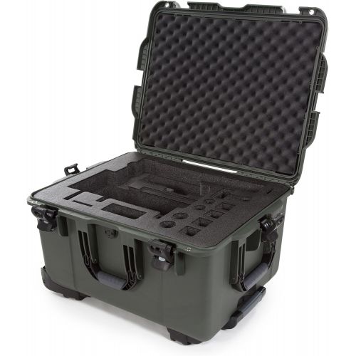  Nanuk Ronin MX Waterproof Hard Case with Wheels and Custom Foam Insert for Ronin MX Gimbal Stabilizer Systems - Olive