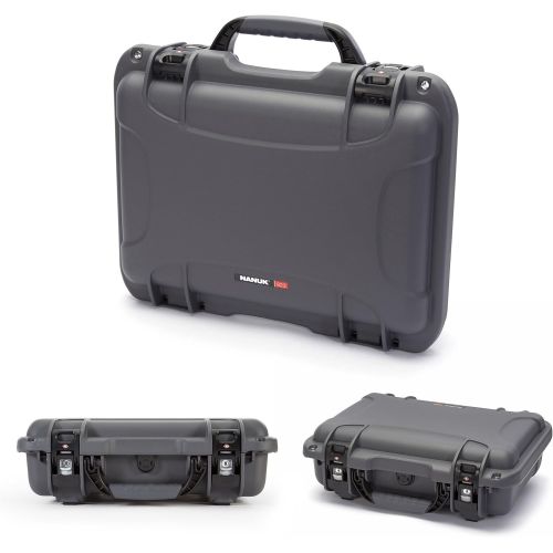  Nanuk 923 Ronin S Waterproof Hard Case with TSA Approved Travel Lock Latches, Custom Foam Insert for DJI Ronin-S Gimbal Stabilizer System - Graphite