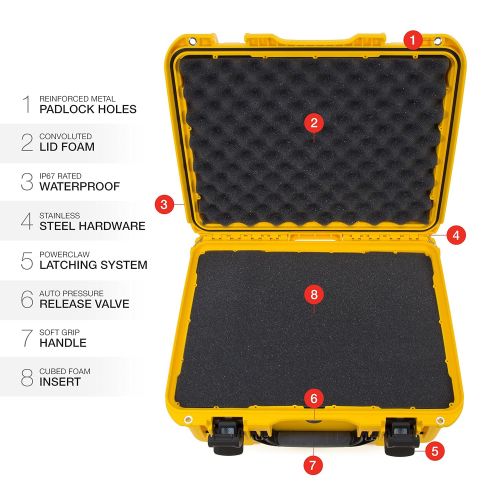  Nanuk 933 Waterproof Hard Case with Padded Dividers - Black