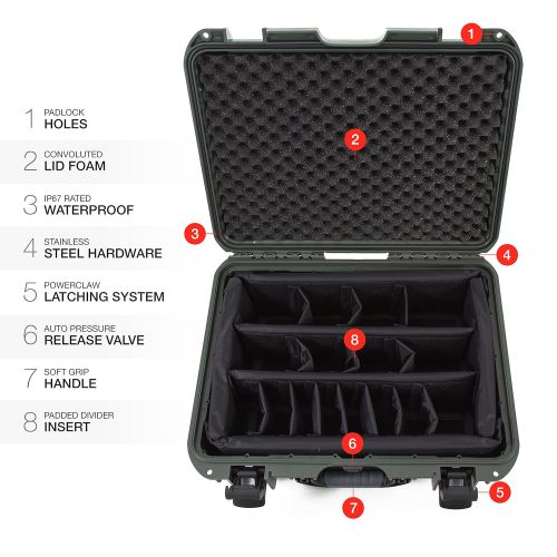  Nanuk 930 Waterproof Hard Case with Foam Insert - Graphite