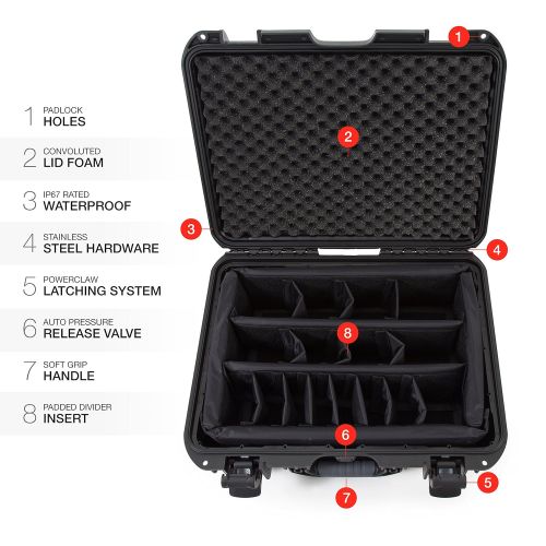  Nanuk 930 Waterproof Hard Case with Foam Insert - Graphite