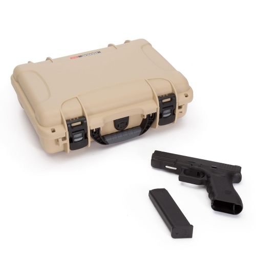  Nanuk 910 Professional Hand Gun/Pistol Case, Military Approved, Waterproof and Shockproof - Graphite