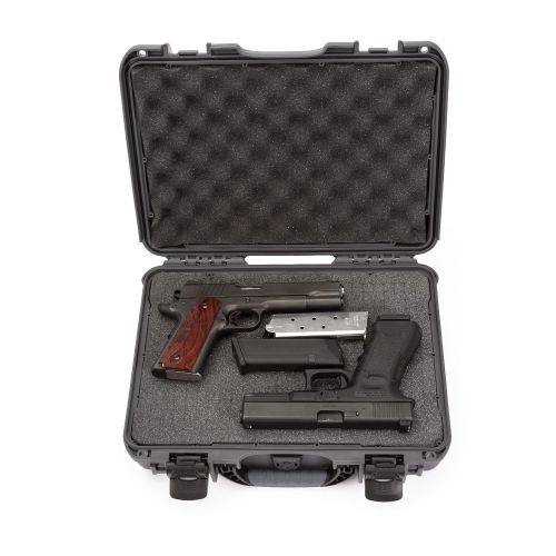  Nanuk 910 Professional Hand Gun/Pistol Case, Military Approved, Waterproof and Shockproof - Graphite