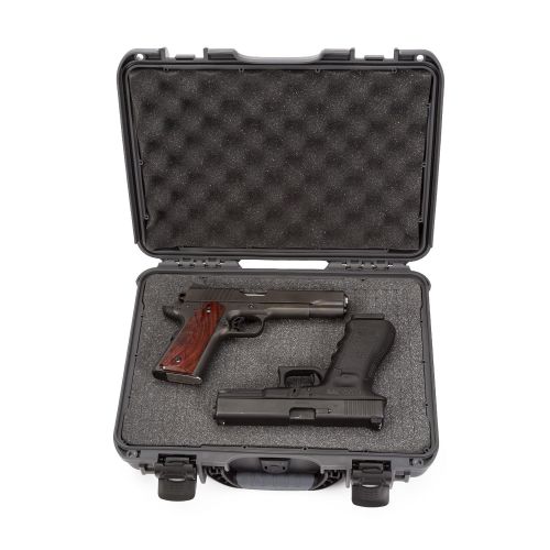  Nanuk 910 Professional Hand Gun/Pistol Case, Military Approved, Waterproof and Shockproof - Graphite