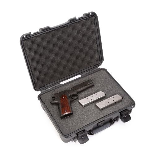  Nanuk 910 Professional Hand Gun/Pistol Case, Military Approved, Waterproof and Shockproof - Graphite