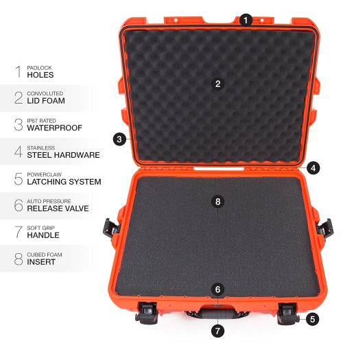  Nanuk 945 Waterproof Hard Case with Foam Insert - Black