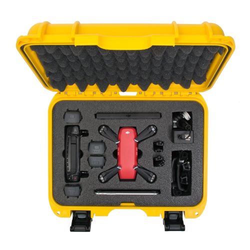  Nanuk 915 Waterproof Hard Drone Case with Custom Foam Insert for DJI Spark Flymore - Olive