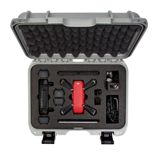  Nanuk 915 Waterproof Hard Drone Case with Custom Foam Insert for DJI Spark Flymore - Olive