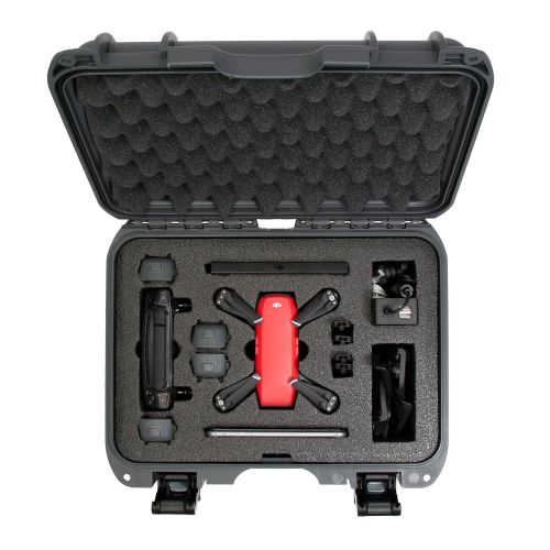  Nanuk 915 Waterproof Hard Drone Case with Custom Foam Insert for DJI Spark Flymore - Olive