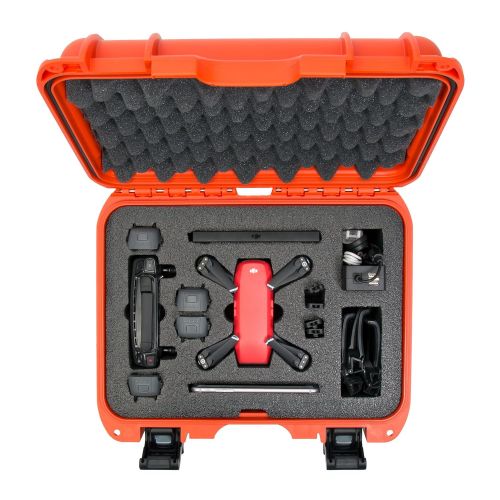  Nanuk 915 Waterproof Hard Drone Case with Custom Foam Insert for DJI Spark Flymore - Olive