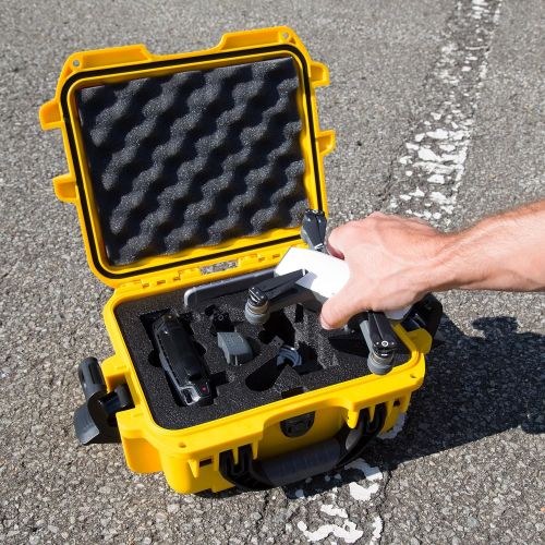  Nanuk 915 Waterproof Hard Drone Case with Custom Foam Insert for DJI Spark Flymore - Olive