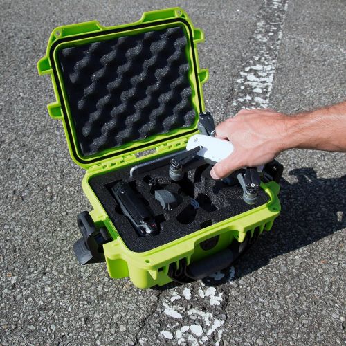  Nanuk 915 Waterproof Hard Drone Case with Custom Foam Insert for DJI Spark Flymore - Olive