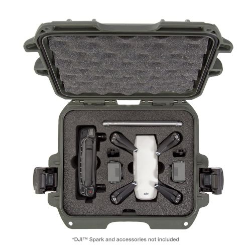  Nanuk 905 Waterproof Hard Drone Case with Custom Foam Insert for DJI Spark  Silver