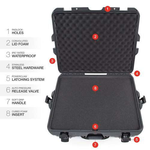  Nanuk 945 Waterproof Hard Case Empty - Black