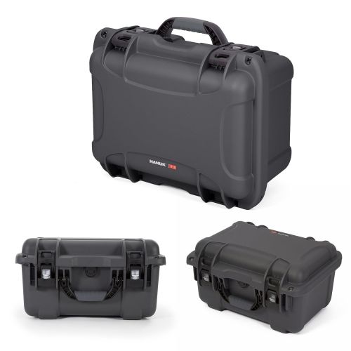  Nanuk 918 Waterproof Hard Carrying Case with Padded Dividers - Polypropylene - Graphite