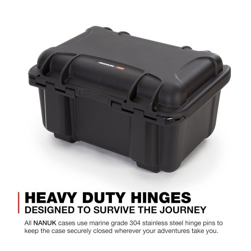  Nanuk 918 Waterproof Hard Carrying Case with Padded Dividers - Polypropylene - Graphite