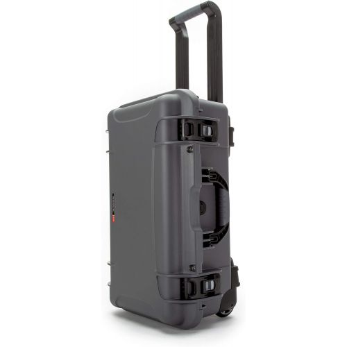  Nanuk 935-1007 Waterproof Carry-On Hard Case with Wheels and Foam Insert - Graphite