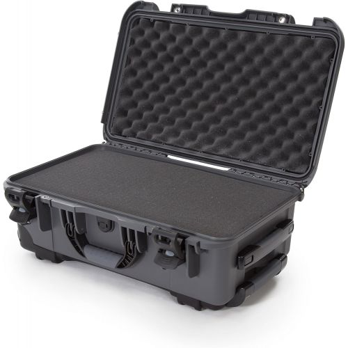  Nanuk 935-1007 Waterproof Carry-On Hard Case with Wheels and Foam Insert - Graphite