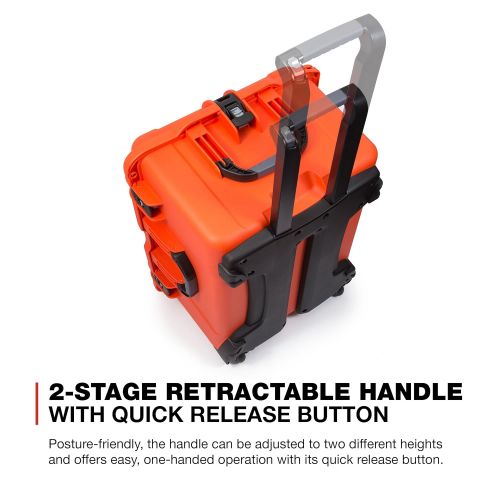  Nanuk 923 Ronin S Waterproof Hard Case with Custom Foam Insert for DJI Ronin-S Gimbal Stabilizer System - Orange