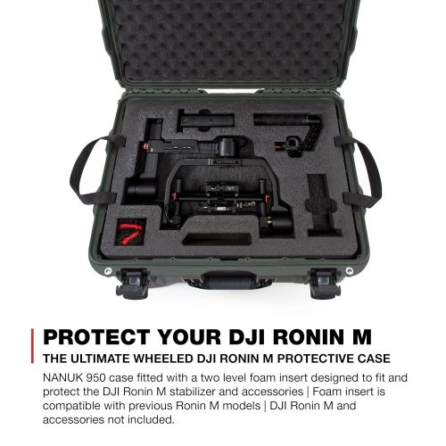  Nanuk 923 Ronin S Waterproof Hard Case with Custom Foam Insert for DJI Ronin-S Gimbal Stabilizer System - Orange