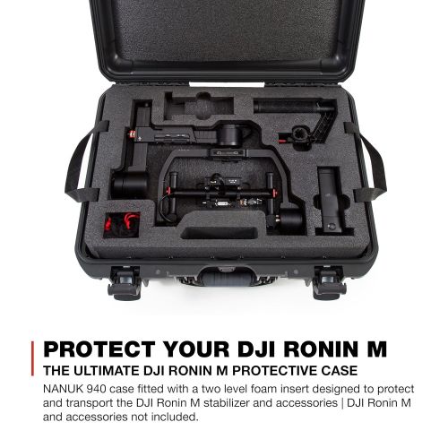  Nanuk 923 Ronin S Waterproof Hard Case with Custom Foam Insert for DJI Ronin-S Gimbal Stabilizer System - Orange