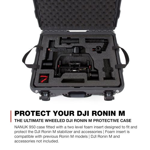  Nanuk 923 Ronin S Waterproof Hard Case with Custom Foam Insert for DJI Ronin-S Gimbal Stabilizer System - Orange