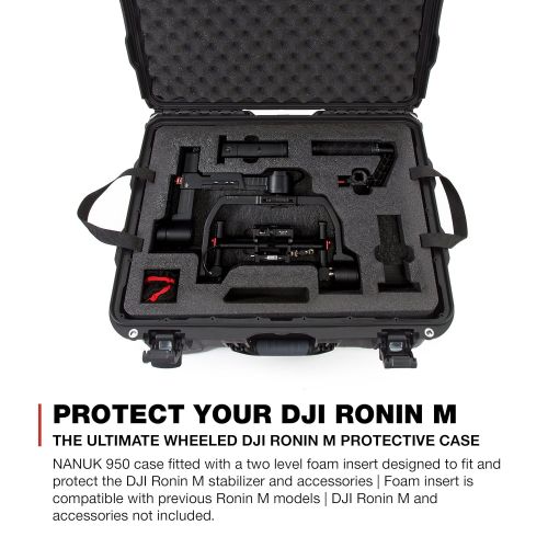  Nanuk 923 Ronin S Waterproof Hard Case with Custom Foam Insert for DJI Ronin-S Gimbal Stabilizer System - Orange