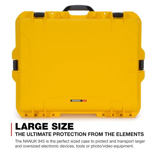  Nanuk 945 Waterproof Hard Case with Foam Insert - Yellow