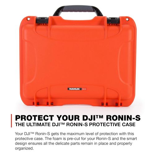  Nanuk 923 Ronin S Waterproof Hard Case with Custom Foam Insert for DJI Ronin-S Gimbal Stabilizer System - Olive