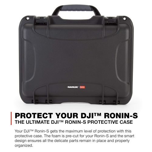  Nanuk 923 Ronin S Waterproof Hard Case with Custom Foam Insert for DJI Ronin-S Gimbal Stabilizer System - Olive