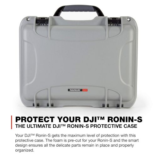  Nanuk 923 Ronin S Waterproof Hard Case with Custom Foam Insert for DJI Ronin-S Gimbal Stabilizer System - Olive