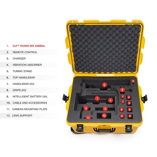  Nanuk 923 Ronin S Waterproof Hard Case with Custom Foam Insert for DJI Ronin-S Gimbal Stabilizer System - Olive