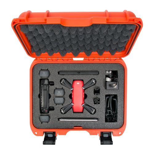  Nanuk 905 Waterproof Hard Drone Case with Custom Foam Insert for DJI Spark  Lime