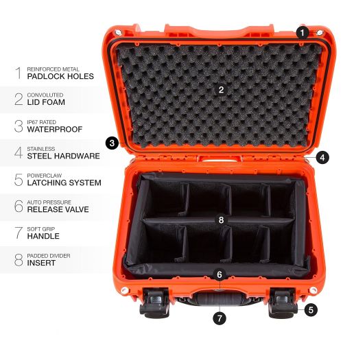  Nanuk 918 Waterproof Hard Carrying Case with Pick and Pluck Foam Insert - Polypropylene - Black