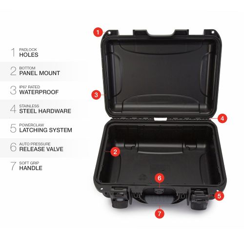  Nanuk 920 Waterproof Hard Case with Foam Insert - Orange