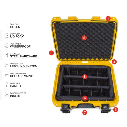  Nanuk 920 Waterproof Hard Case with Foam Insert - Orange