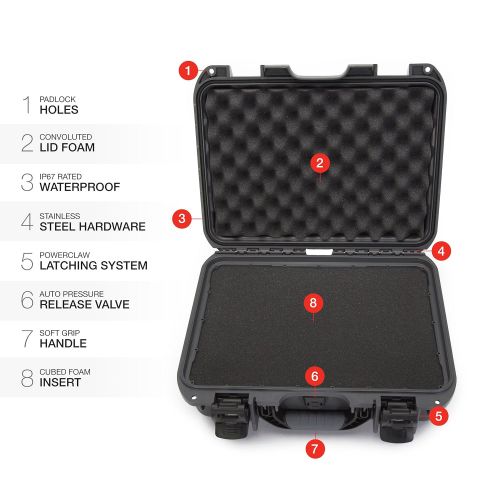  Nanuk 920 Waterproof Hard Case with Foam Insert - Orange