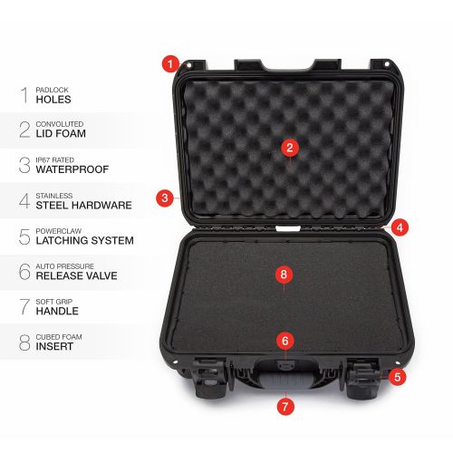  Nanuk 920 Waterproof Hard Case with Foam Insert - Orange