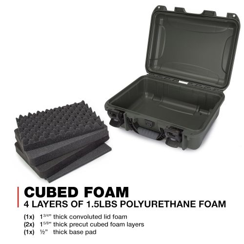  Nanuk 920 Waterproof Hard Case with Foam Insert - Olive