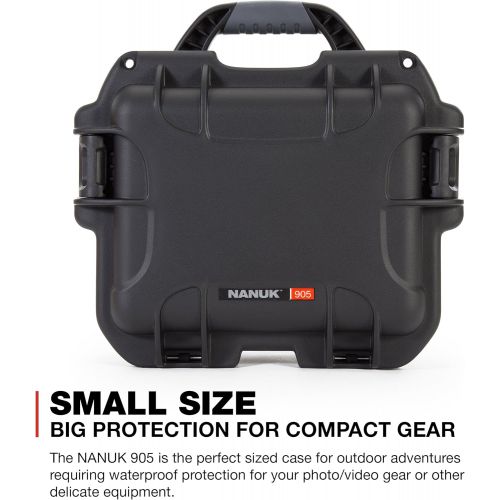  Nanuk 905 Waterproof Hard Case with Foam Insert - Black