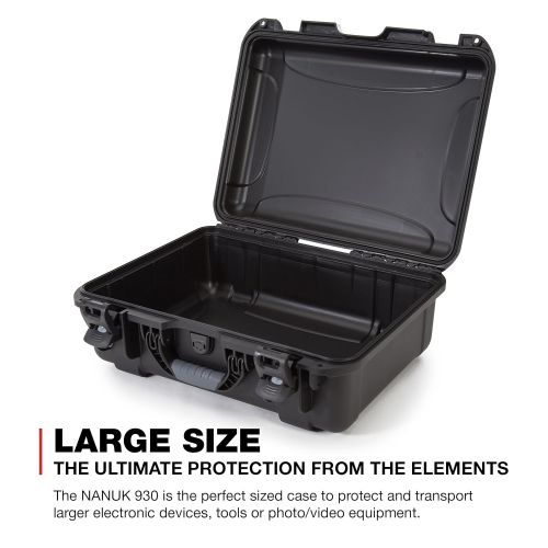  Nanuk 930 Waterproof Hard Case with Padded Dividers - Black