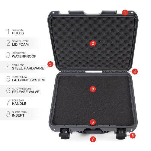  Nanuk 930 Waterproof Hard Case with Padded Dividers - Black