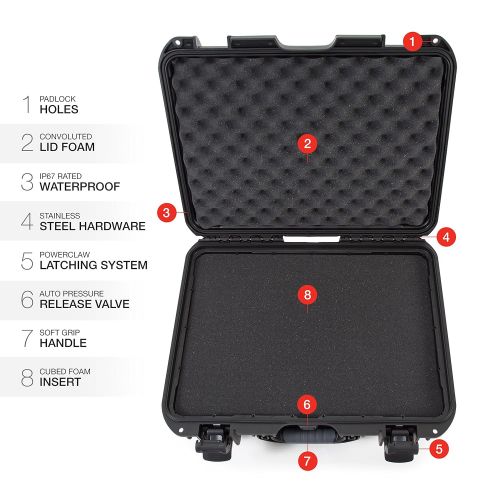  Nanuk 930 Waterproof Hard Case with Padded Dividers - Black